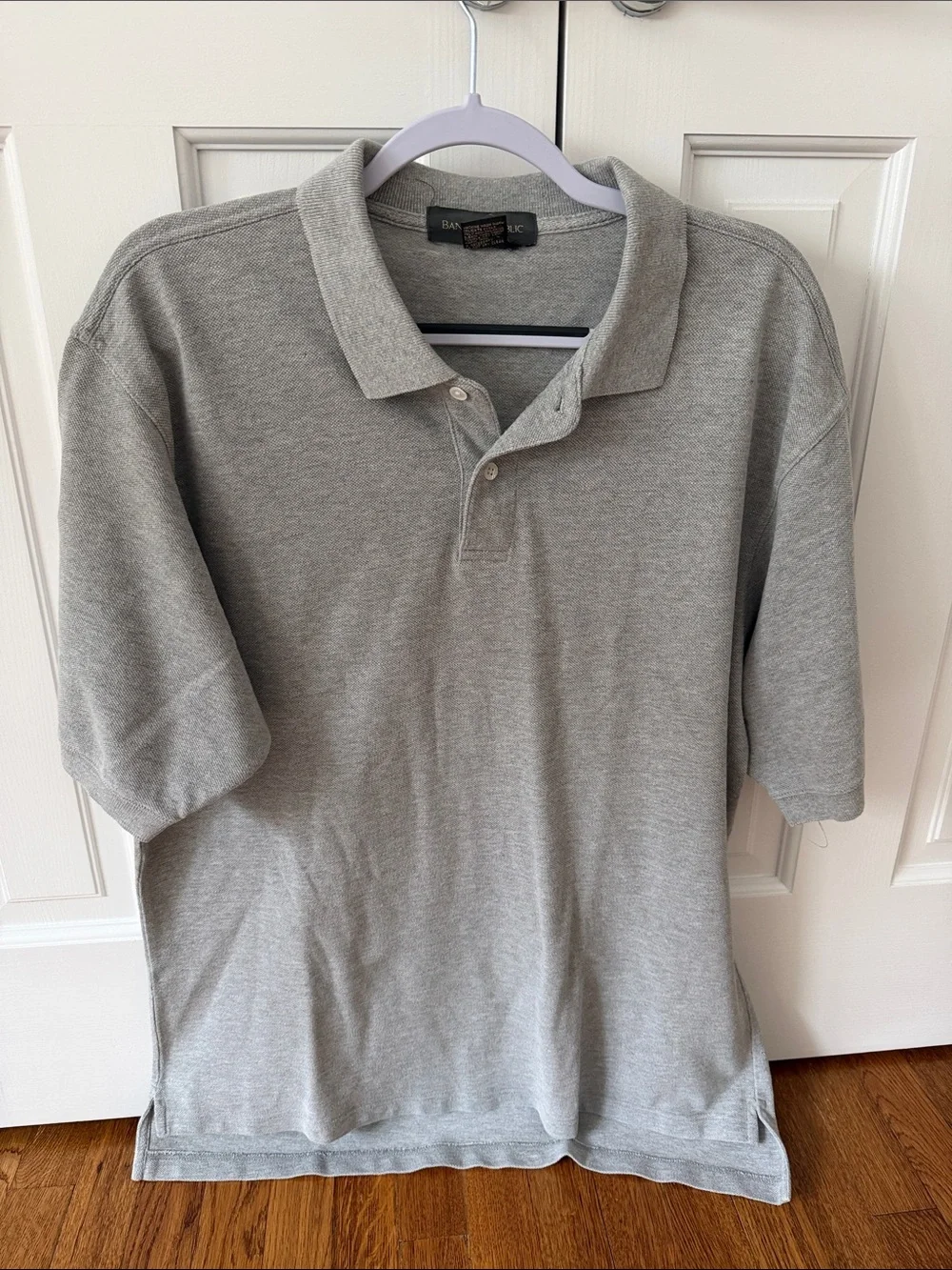 Banana Republic Men's Heather Gray Polo